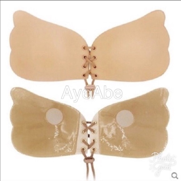 Push Up Silicone Bra Seamless Invisible Strapless - Picture 2 of 2